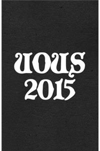 Uous 2015 A5 Lined Notebook
