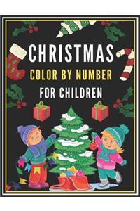 Christmas Color By Number for Children