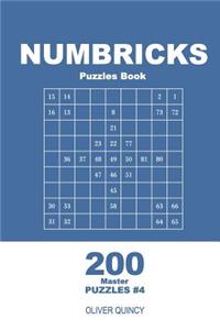 Numbricks Puzzles Book - 200 Master Puzzles 9x9 (Volume 4)