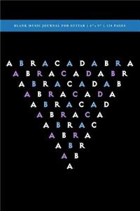 Abracadabra Blank Music Journal for Guitar 6x9