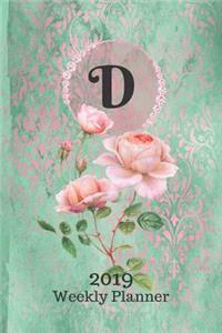 Letter D Personalized 2019 Plan on It Weekly Planner