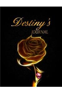 Destiny's Journal: 8.5x11 Journal, Notebook, Diary Keepsake for Women & Girls has 120 pages and 58 Inspiring Quotes from Famous Women and Leaders.