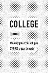College the Only Place You Will Pay $30000 a Year to Party