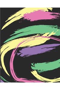 Chic Abstract Blank Lined Journal, Notebook or Diary