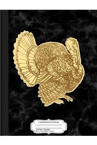 Vintage Thanksgiving Turkey Composition Notebook
