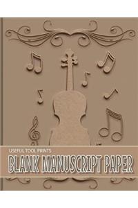Useful Tool Prints Blank Manuscript Paper