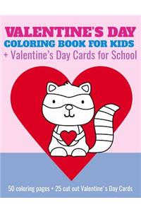 Valentine's Day Coloring Book For Kids + Valentine's Day Cards for School