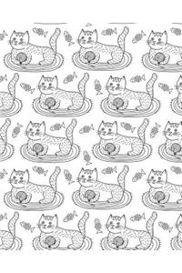 Bullet Journal Notebook Cute Cat Pattern 2