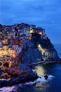 Cinque Terre, Italy on the Sea at Night Journal