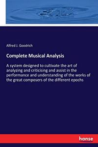 Complete Musical Analysis