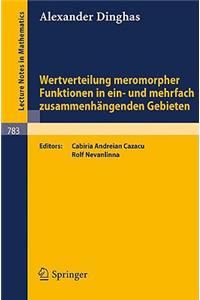 Wertverteilung meromorpher Funktionen in ein- und mehrfach zusammenhängenden Gebieten