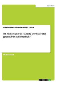 Ist Montesquieus Haltung der Sklaverei gegenüber aufklärerisch?