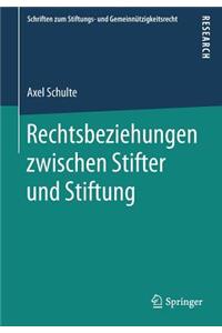 Rechtsbeziehungen Zwischen Stifter Und Stiftung