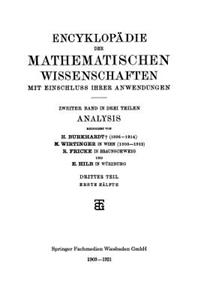 Encyklopädie Der Mathematischen Wissenschaften Mit Einschluss Ihrer Anwendungen