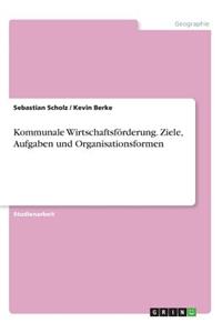 Kommunale Wirtschaftsförderung. Ziele, Aufgaben und Organisationsformen