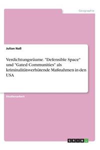 Verdichtungsräume. 
