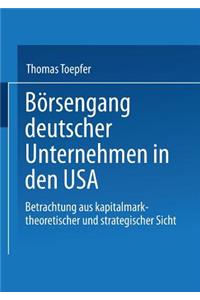 Börsengang Deutscher Unternehmen in Den USA