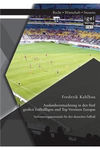 Auslandsvermarktung in den fünf großen Fußballligen und Top-Vereinen Europas
