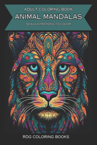 Animal Mandalas Coloring Book for Adults
