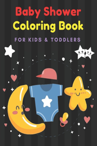 Baby Shower Coloring Book for Kids & Toddlers
