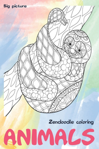 Zendoodle Coloring Big Picture - Animals
