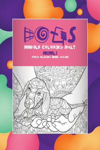 Mandala Coloring Adult - Animals - Stress Relieving Animal Designs - Dogs
