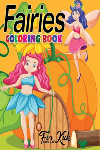 Fairies Coloring Book for Kids Ages 4-8