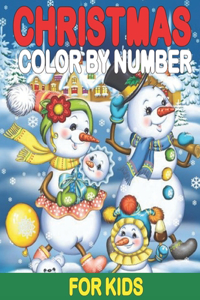 Christmas Color By Number For Kids
