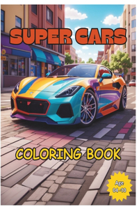 Super Cars: Coloring Book