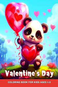 Valentine's Day Coloring Book for Kids Ages 4-8