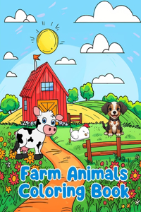 Farm Animals Coloring Book