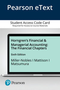 Horngren's Financial & Managerial Accounting