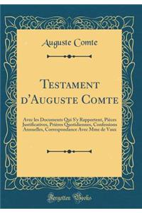 Testament d'Auguste Comte