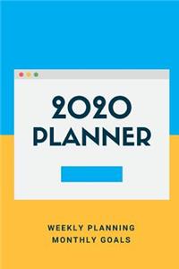 2020 Planner Weekly Planning Monthly Goals