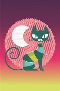 Katze mit Mond