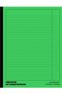 Composition Left Handed Notebooks