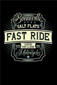Bonneville Utah Salt Flats - Fast Ride - Custom and Classic Motorcycles