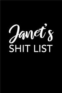Janet's Shit List