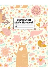 Blank Sheet Music Notebook
