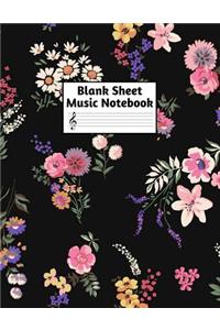 Blank Sheet Music Notebook