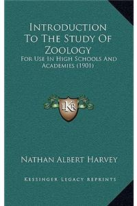 Introduction to the Study of Zoology