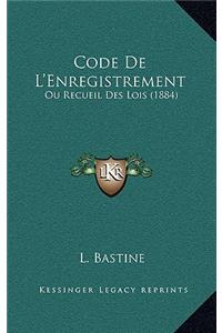 Code De L'Enregistrement