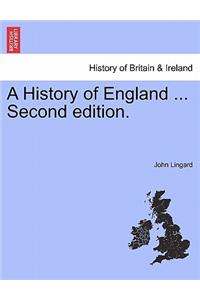 History of England ... Second edition.
