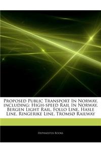 Articles on Proposed Public Transport in Norway, Including: High-Speed Rail in Norway, Bergen Light Rail, Follo Line, Hasle Line, Ringerike Line, Trom