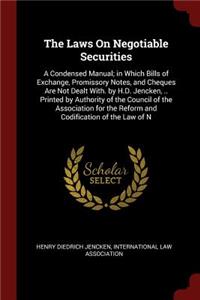 Laws On Negotiable Securities