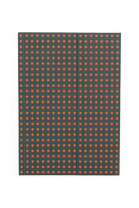 Grey on Orange (Quadro) B5 Unlined Notebook