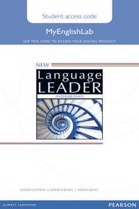 New Language Leader Intermediate MyEnglishLab Access Card Standalone