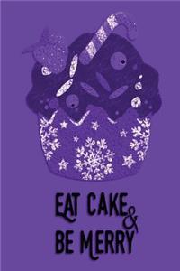 Christmas Journal - Eat Cake & Be Merry (Deep Purple)