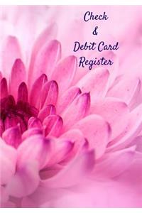Check & Debit Card Register (BONUS Notes area/7 X 10 inches)