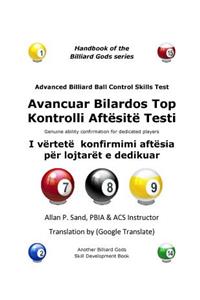 Advanced Billiard Ball Control Skills Test (Albanian)